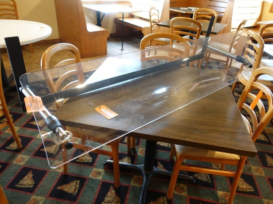 PORTABLE SNEEZE GUARD, 5' LONG x 17" HIGH