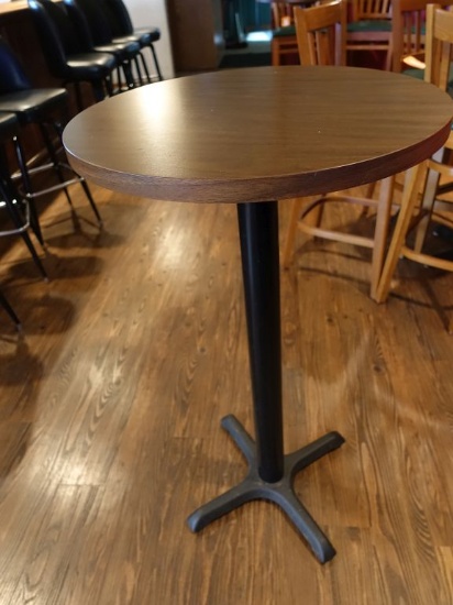 PUB TABLE, ROUND, 24" DIAMETER x 42" HIGH,