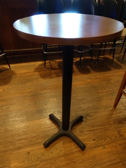 PUB TABLE, ROUND, 24" DIAMETER x 42" HIGH,