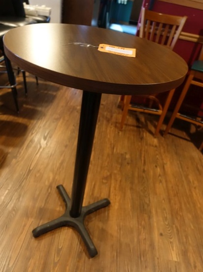 PUB TABLE, ROUND, 24" DIAMETER x 42" HIGH,