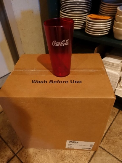 BOX WITH (72) COCA COLA 24 OZ. TUMBLERS