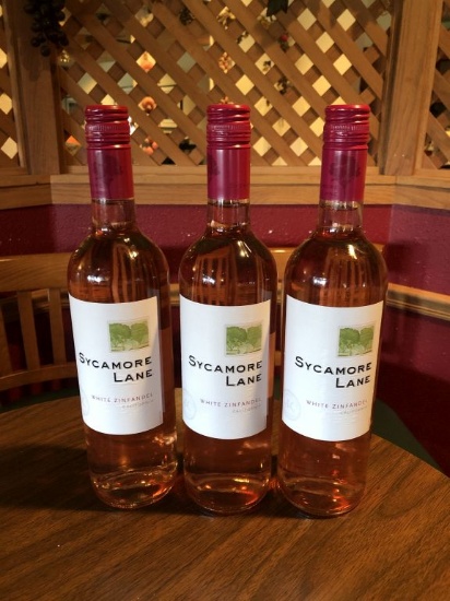 (3) SYCAMORE LANE WHITE ZINFANDEL-CALIFORNIA, 750 ML