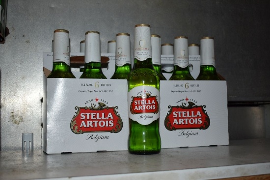 (11) STELLA ARTOIS BELGIUM BEER, 12 0Z. BOTTLES