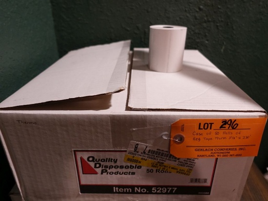 CASE OF (50) ROLLS OF REGISTER THERMAL 3 1/8" x 230'