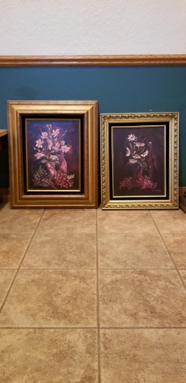 (2) FLORAL PRINTS
