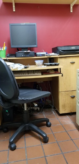 COMPUTER DESK W/2 DRAWERS 30"X47"X34"