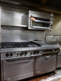 SOUTHBEND NATURAL GAS RANGE, STAINLESS STEEL EXTERIOR,