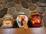 (3) CERAMIC CANISTERS/COOKIE JARS, APPROX. 12
