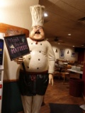 CHEF WELCOME STATUE, APPROX. 7' HIGH