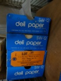 (4) PARTIAL BOXES OF DPI DELI PAPER, SW-12, 12