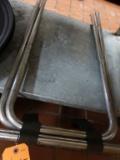 TRAY STAND AND (5) OVAL SERVING TRAYS