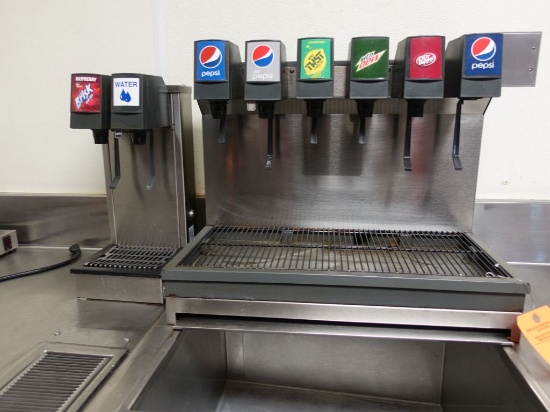 SIX POSITION SODA DISPENSER AND