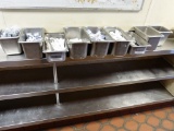 (9) ASSORTED STAINLESS STEEL CONTAINERS WITH
