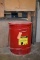 JUSTRITE OILY WASTE CAN, MODEL RED 21 GALLON NOMINAL NET CAPACITY