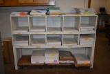 HOME MADE PAPER STORAGE UNIT, WOOD CONSTRUCTION,