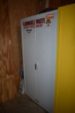 JUSTRITE FLAMMABLE WASTE STORAGE CABINET, NO. 25715,