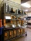 METAL FREEZER STYLE SHELVING UNIT ON CASTERS,