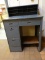 METAL BAR HEIGHT TYPE DESK/CABINET WITH