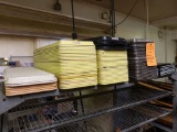 PLASTIC AND METAL TRAYS ON THIS SHELF, 25