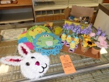 ASSORTED EASTER & SPRING DECOR - SMALL FLOWER POTS,