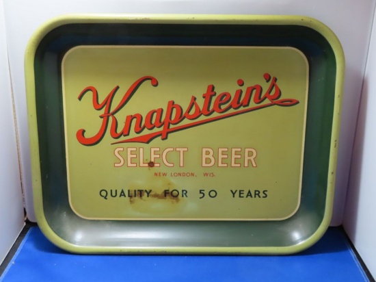 KNAPSTEIN'S SELECT BEER RECTANGULAR BEER TRAY,