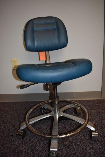 DEXTA DENTAL MEDICAL CHAIR, BLUE VINYL,