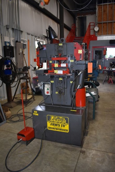 EDWARDS 50 TON IRON WORKER "JAWS IV", CAPACITY -