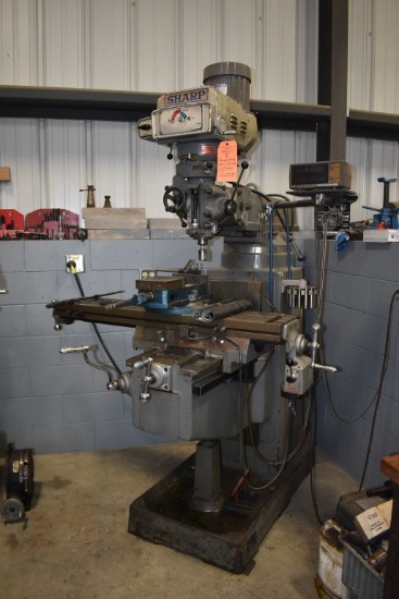 SHARP VP-41 MILL WITH 6" MACHINE VISE AND