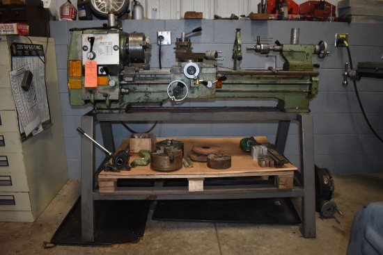 GRIZZLY METAL LATHE, MODEL DF-1237G, 12" SWING x 37" CENTER,