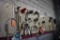 TOOLS ON FIVE PEGBOARD SECTIONS