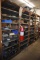 (4) SHELVING UNITS WITH METAL SHELVES AND