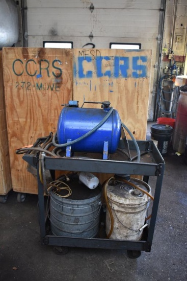 FLUSH CART WITH PULSATOR FLUSHER