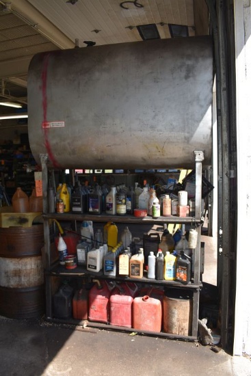 275 GALLON OIL DISPENSING TANK ON STAND