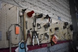 TOOLS ON FIVE PEGBOARD SECTIONS