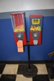 DOUBLE CANDY DISPENSER, COIN OPERATED