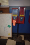 DOUBLE CANDY DISPENSER, COIN OPERATED