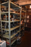 400/4L80 PARTS ON (2) METAL SHELVING UNITS