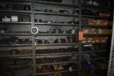(3) METAL SHELVING UNITS WITH 1960'S CLUTCH PLATES,