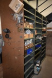 (3) METAL SHELVING UNITS WITH CONTENTS,