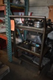 THREE TIER METAL SHOP CART WITH HONDA HARD PARTS