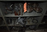 606 PARTS ON LOWER THREE SHELVES OF SHELVING UNIT D3