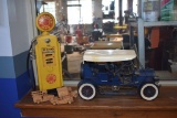 VINTAGE DECOR METAL GAS PUMP 
