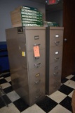 (2) METAL FILE CABINETS, STANDARD 4 DRAWER