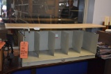 STAX FILE STORAGE CABINET, METAL W/WOOD GRAIN TOP,