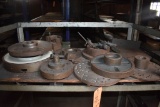 LATHE DRIVES ON SHELF ON CART