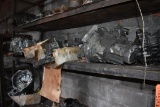 TWO SECTIONS OF STARTERS, ALTERNATORS, (MIX)