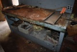 STEEL BENCH WITH SHELVES