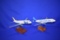 (2) AIRBUS MODEL AIRPLANES, A320 THOMAS COOK AND