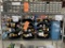 CONTENTS ON THIS SHELF, (3) ROTARY FOUR TIER PARTS ORGANIZERS