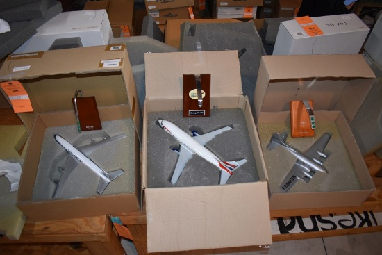 (3) MODEL AIRPLANES, BOEING 307 PAN AM, 707-320 PAN